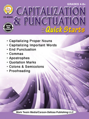 cover image of Capitalization & Punctuation Quick Starts Workbook, Grades 4--12